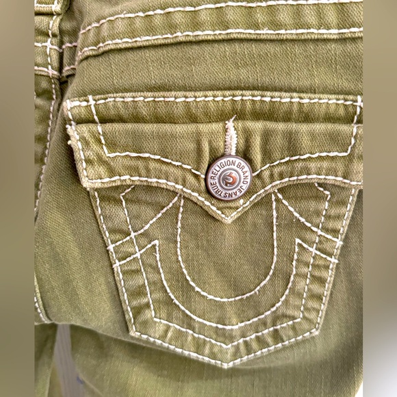Olive Green True Religion pants. - Picture 1 of 4